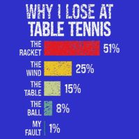 Table Tennis Player Joke For Ping Pong Magnet