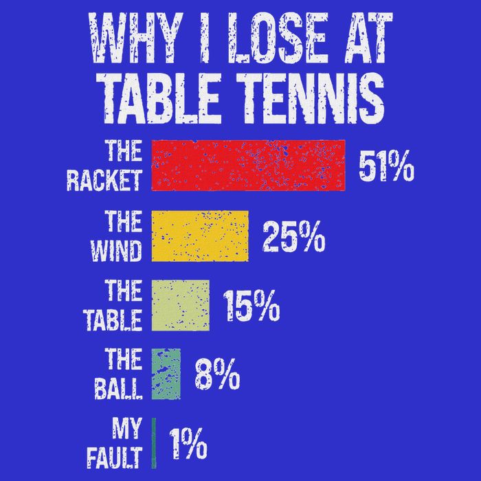 Table Tennis Player Joke For Ping Pong Magnet