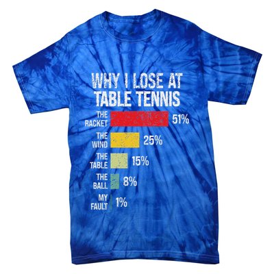Table Tennis Player Joke For Ping Pong Tie-Dye T-Shirt