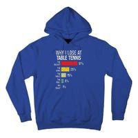 Table Tennis Player Joke For Ping Pong Tall Hoodie