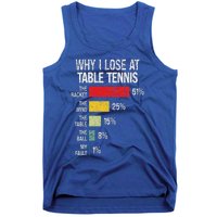 Table Tennis Player Joke For Ping Pong Tank Top