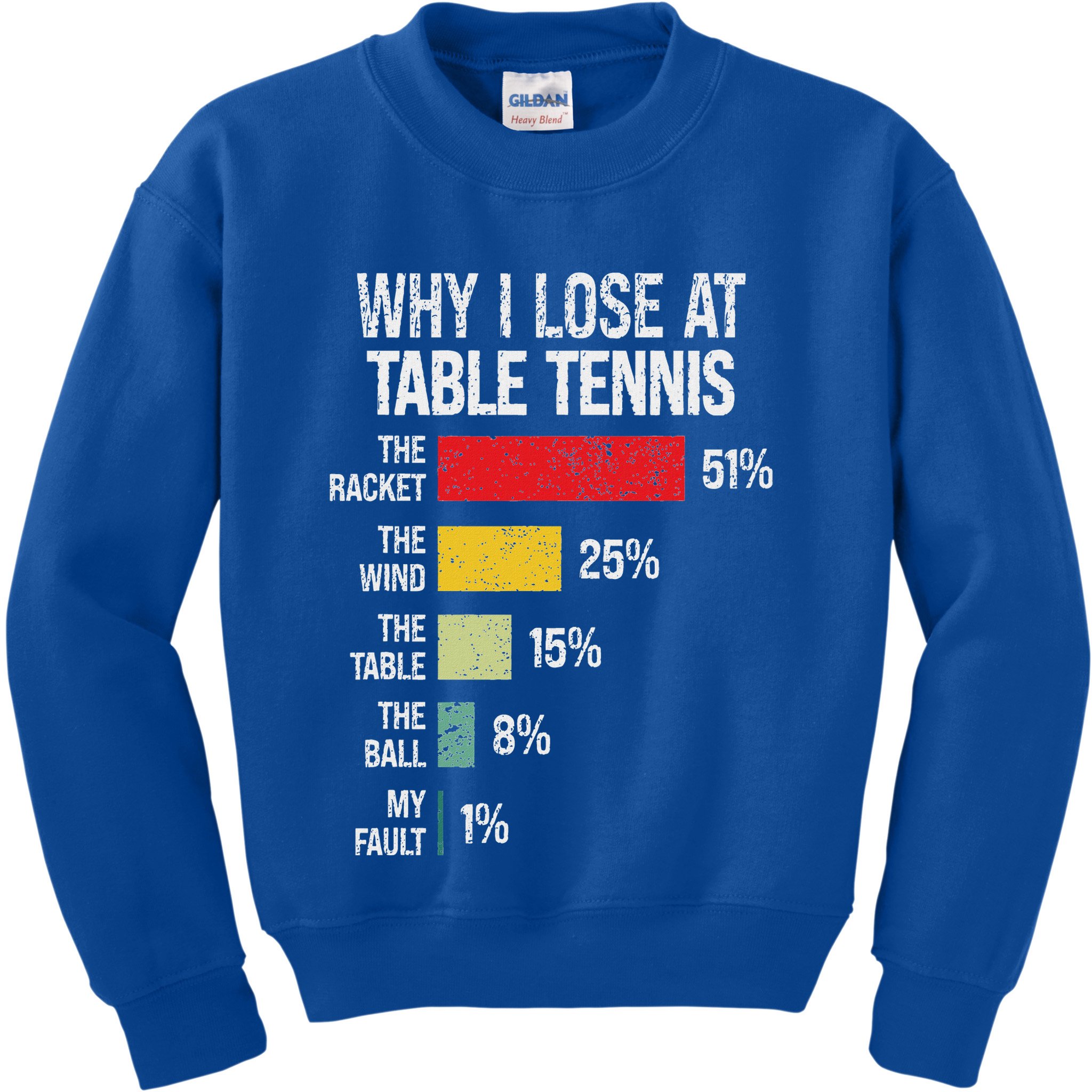 Table Tennis Player Joke For Ping Pong Kids Sweatshirt