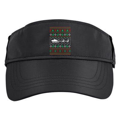Tank Tanker Panzer Xmas Ugly Christmas Adult Drive Performance Visor
