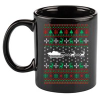 Tank Tanker Panzer Xmas Ugly Christmas 11oz C Handle Ceramic Mug