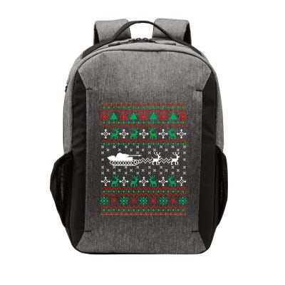 Tank Tanker Panzer Xmas Ugly Christmas Vector Backpack