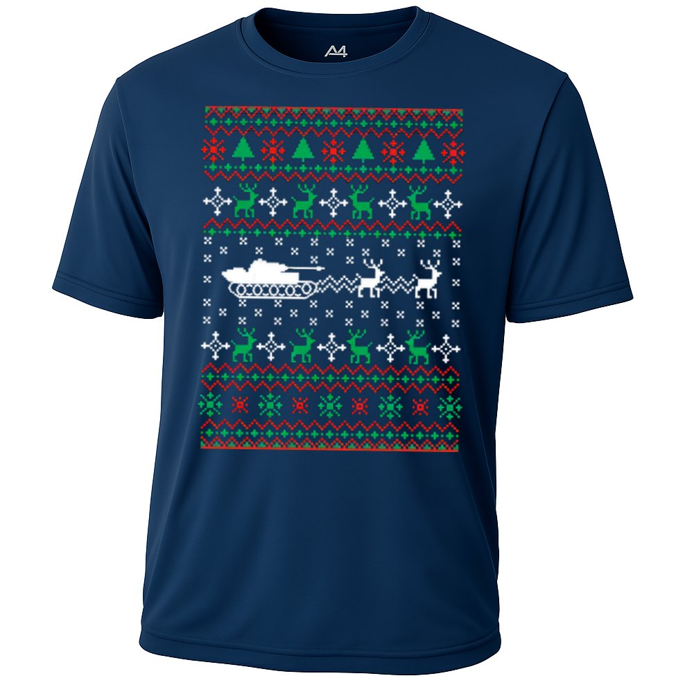 Tank Tanker Panzer Xmas Ugly Christmas Performance Shirt