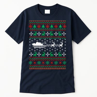 Tank Tanker Panzer Xmas Ugly Christmas Tall T-Shirt