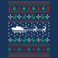 Tank Tanker Panzer Xmas Ugly Christmas Visor