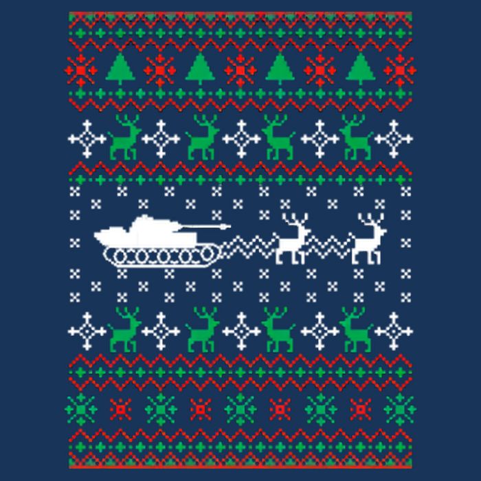 Tank Tanker Panzer Xmas Ugly Christmas Visor