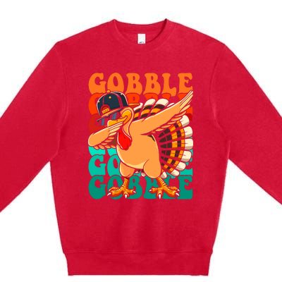 Thanksgiving Turkey Pilgrim Costume For Premium Crewneck Sweatshirt