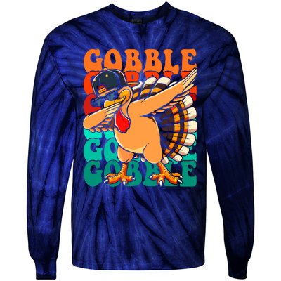 Thanksgiving Turkey Pilgrim Costume For Tie-Dye Long Sleeve Shirt