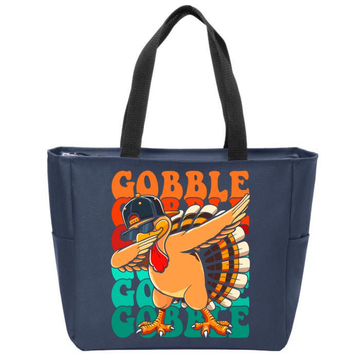 Thanksgiving Turkey Pilgrim Costume For Zip Tote Bag