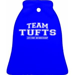 Team Tufts Proud Family Surname Last Name Cute Gift Ceramic Bell Ornament