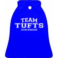 Team Tufts Proud Family Surname Last Name Cute Gift Ceramic Bell Ornament