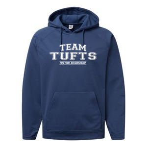 Team Tufts Proud Family Surname Last Name Cute Gift Performance Fleece Hoodie