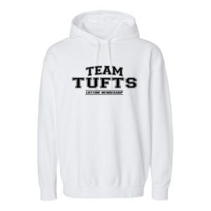 Team Tufts Proud Family Surname Last Name Cute Gift Garment-Dyed Fleece Hoodie