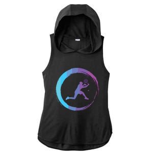 Tennis Tennis Player Sports Ladies PosiCharge Tri-Blend Wicking Draft Hoodie Tank