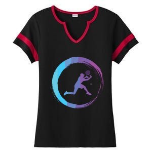 Tennis Tennis Player Sports Ladies Halftime Notch Neck Tee