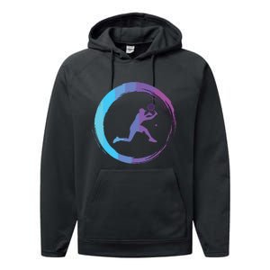 Tennis Tennis Player Sports Performance Fleece Hoodie