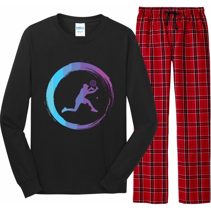 Tennis Tennis Player Sports Long Sleeve Pajama Set