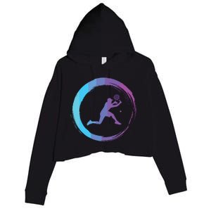 Tennis Tennis Player Sports Crop Fleece Hoodie