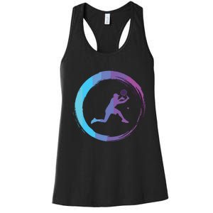 Tennis Tennis Player Sports Women's Racerback Tank