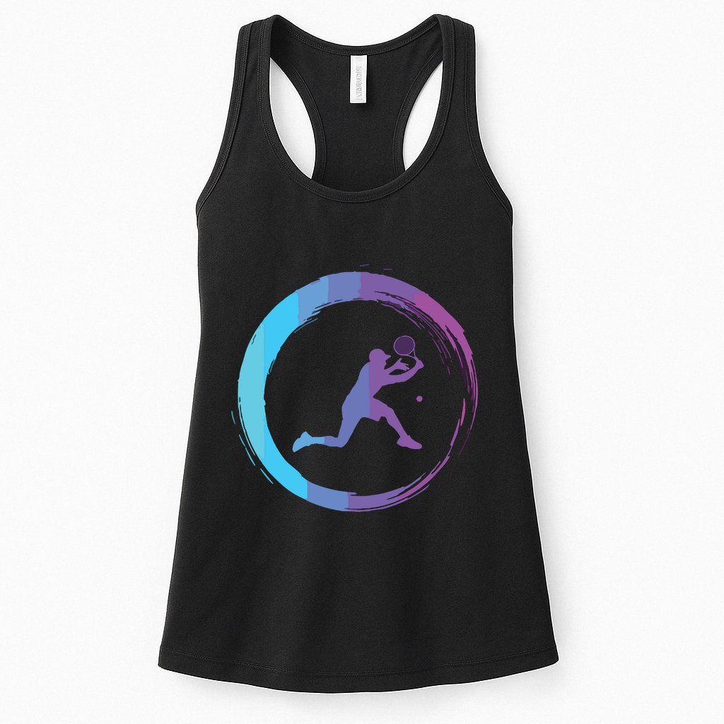 Tennis Tennis Player Sports Womens Tank Top
