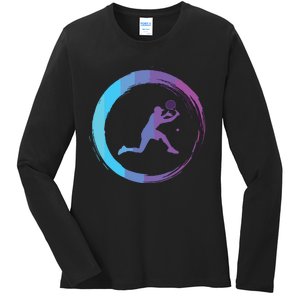 Tennis Tennis Player Sports Ladies Long Sleeve Shirt