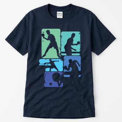 Table Tennis Ping Pong Men Boy Tall T-Shirt