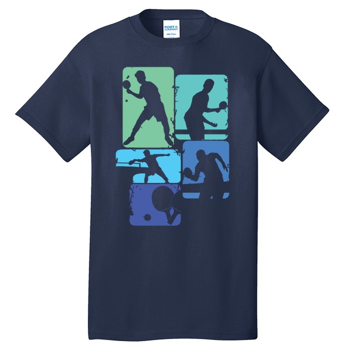 Table Tennis Ping Pong Men Boy Tall T-Shirt