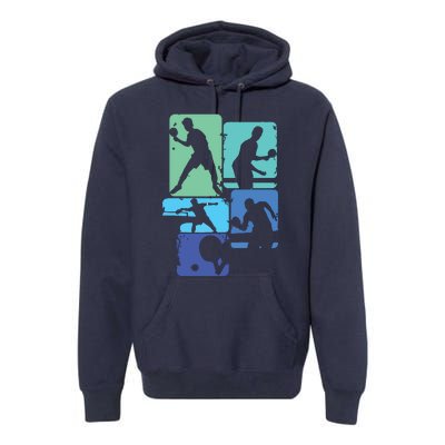 Table Tennis Ping Pong Men Boy Premium Hoodie