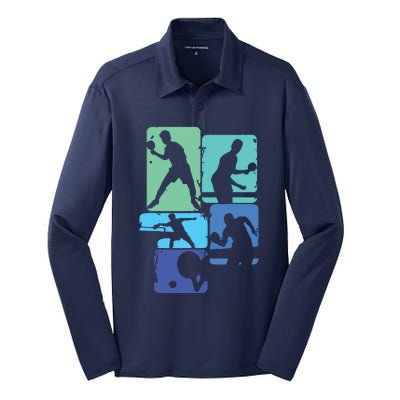 Table Tennis Ping Pong Men Boy Silk Touch Performance Long Sleeve Polo