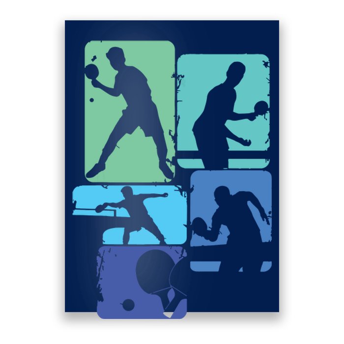 Table Tennis Ping Pong Men Boy Poster