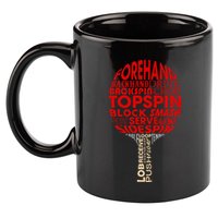 Table Tennis Ping Pong Racket Player Funny Women Gift 11oz C Handle Ceramic Mug