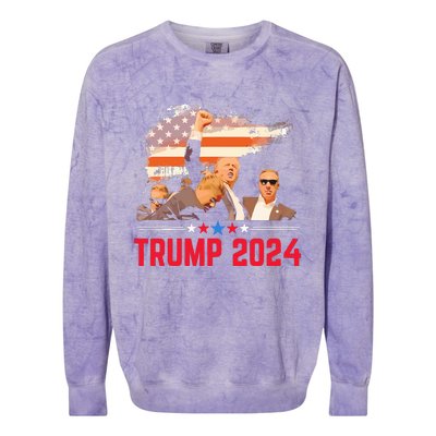 Trump Trending Political Pennsylvania Trump 2024 Colorblast Crewneck Sweatshirt