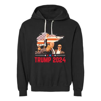 Trump Trending Political Pennsylvania Trump 2024 Garment-Dyed Fleece Hoodie