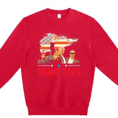 Trump Trending Political Pennsylvania Trump 2024 Premium Crewneck Sweatshirt