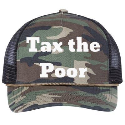 Tax The Poor Retro Rope Trucker Hat Cap