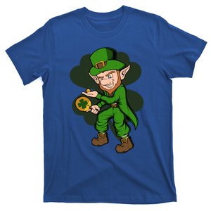 Table Tennis Player Leprechaun St Patrick's Day Table Tennis Funny Gift T-Shirt