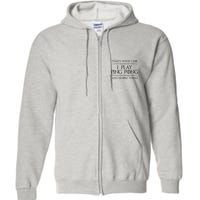 Table Tennis Player I Play Ping Pong & I Know Things Full Zip Hoodie
