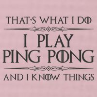 Table Tennis Player I Play Ping Pong & I Know Things 25L Jumbo Tote