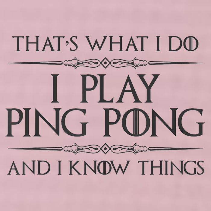 Table Tennis Player I Play Ping Pong & I Know Things 25L Jumbo Tote