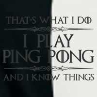 Table Tennis Player I Play Ping Pong & I Know Things Infant Baby Jersey Bodysuit