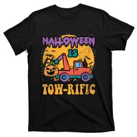 Tow Truck Pumpkin Halloween Costume Towing T-Shirt