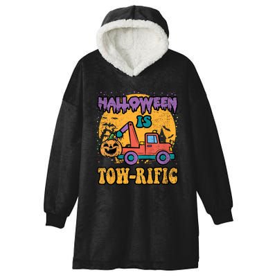 Tow Truck Pumpkin Halloween Costume Towing Hooded Wearable Blanket