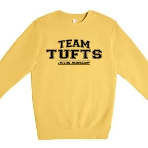 Team Tufts Proud Family Surname Last Name Gift Premium Crewneck Sweatshirt