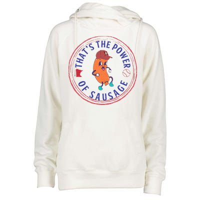 ThatS The Power Of Sausage Summer Sausage Womens Funnel Neck Pullover Hood