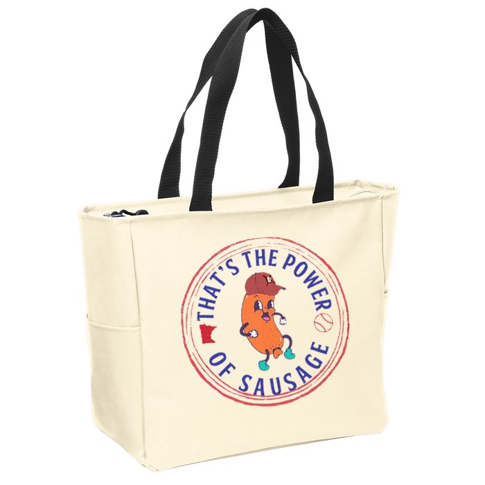 ThatS The Power Of Sausage Summer Sausage Zip Tote Bag