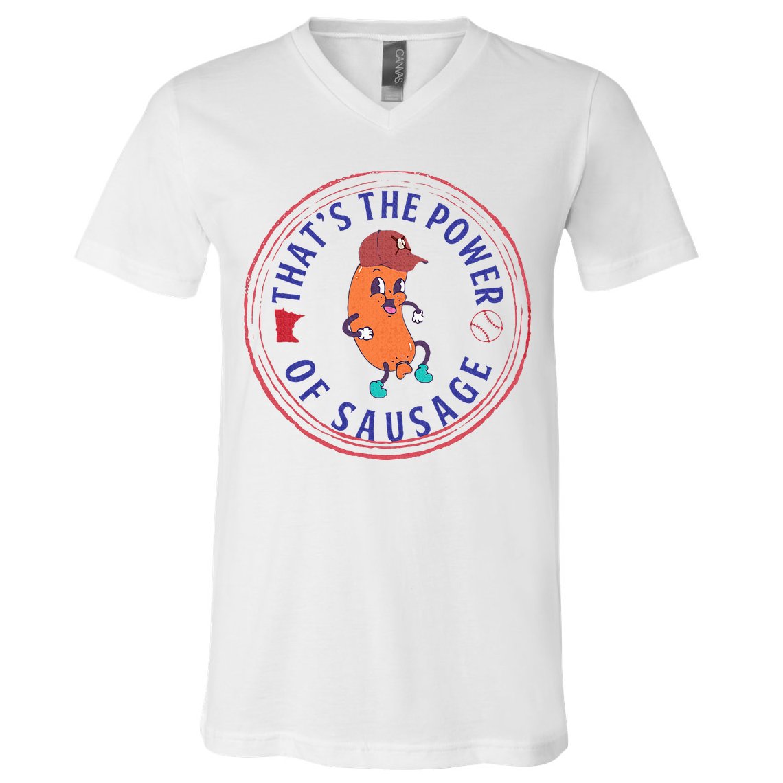 ThatS The Power Of Sausage Summer Sausage V-Neck T-Shirt