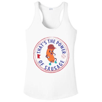 ThatS The Power Of Sausage Summer Sausage Ladies PosiCharge Competitor Racerback Tank
